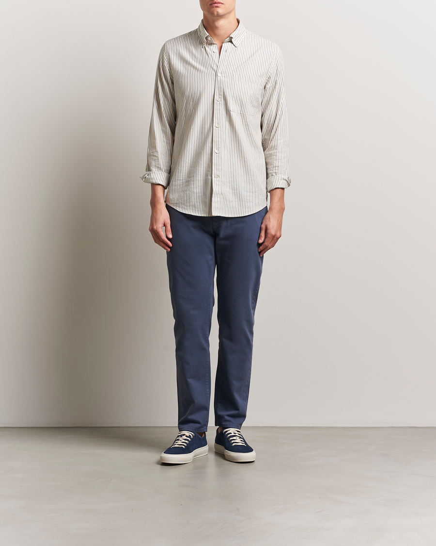 Herre | Bukser | Incotex | 5-Pocket Cotton Stretch Pants Dark Blue