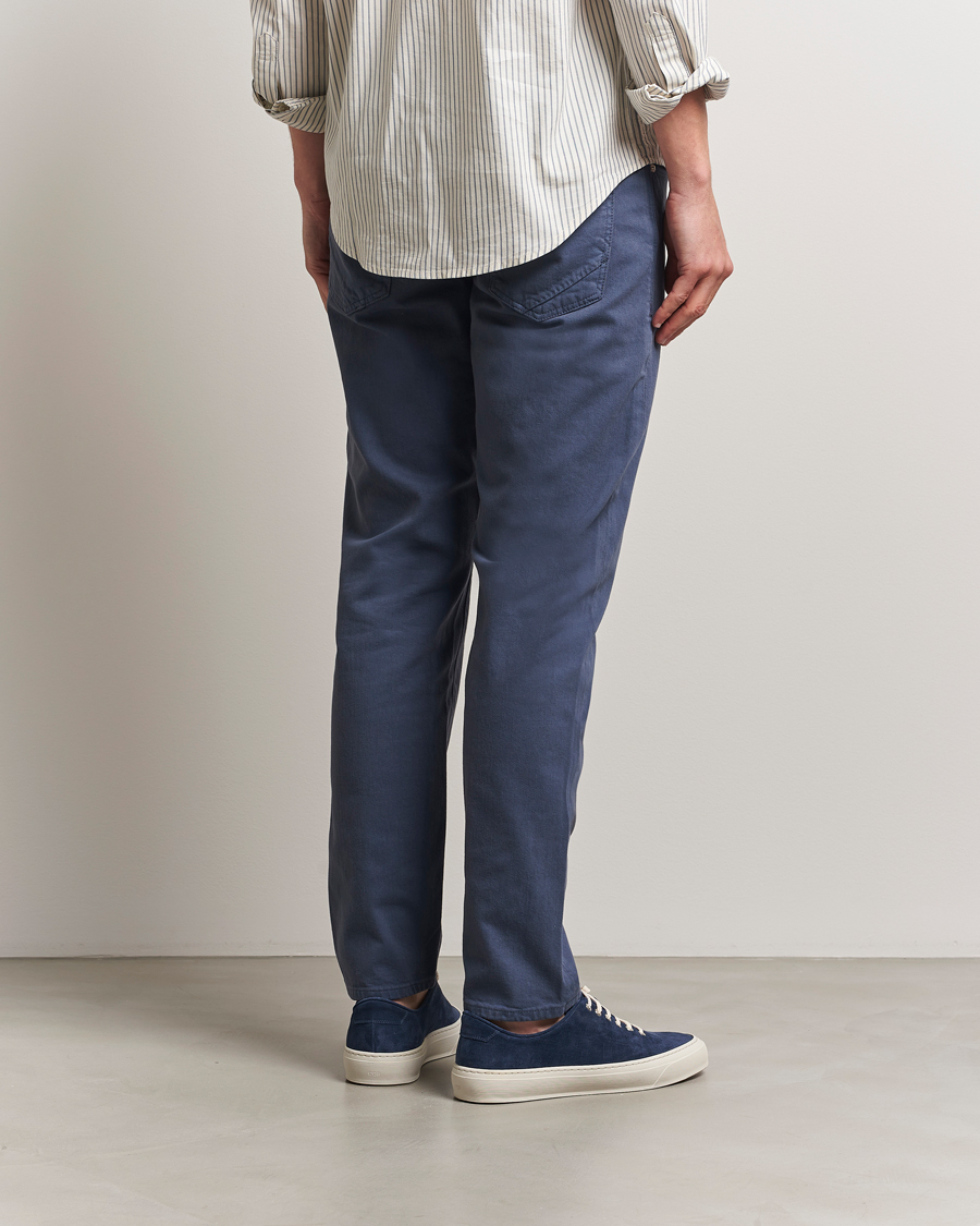 Herre | Bukser | Incotex | 5-Pocket Cotton Stretch Pants Dark Blue