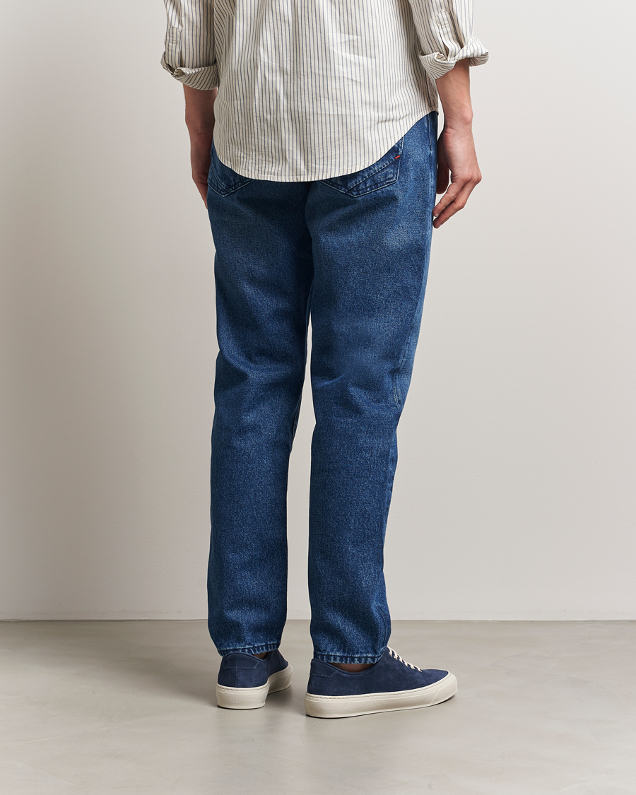 Herre | Jeans | Incotex | 5-Pocket Stretch Denim Dark Wash