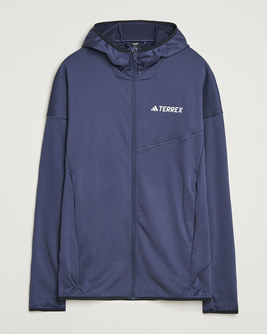 Herre | Gensere | adidas Performance | XPR Lightweight Fleece Hooded Full Zip Navy