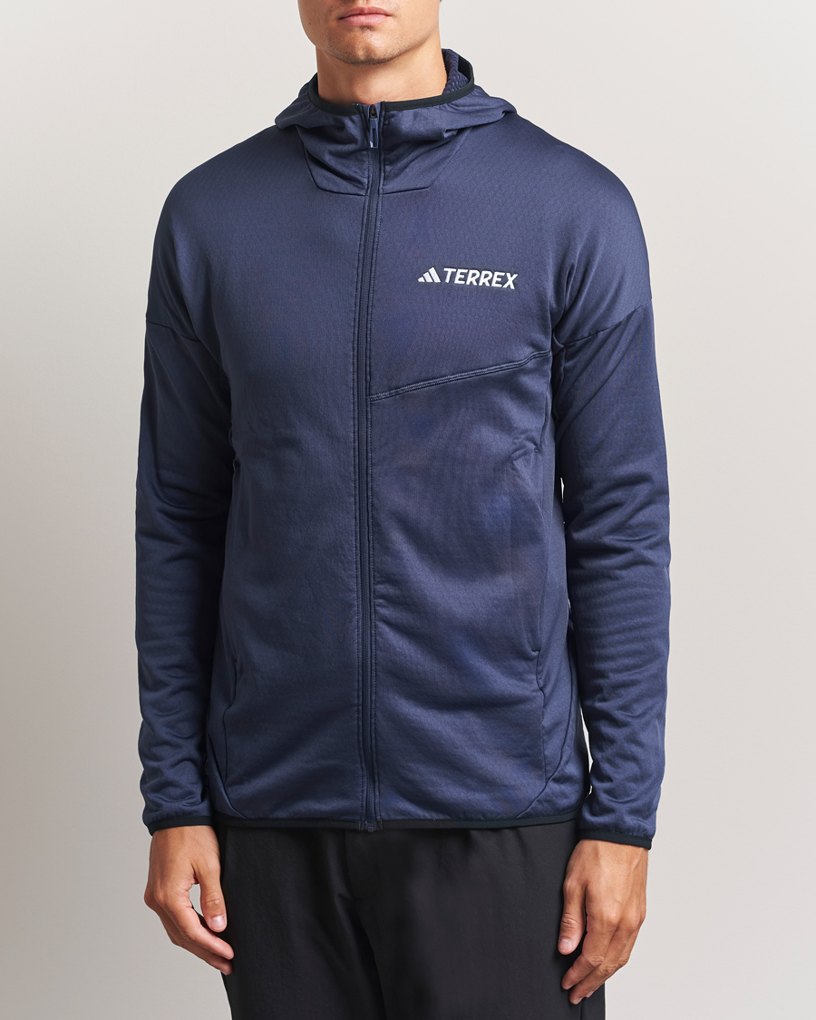 Herre | Gensere | adidas Performance | XPR Lightweight Fleece Hooded Full Zip Navy