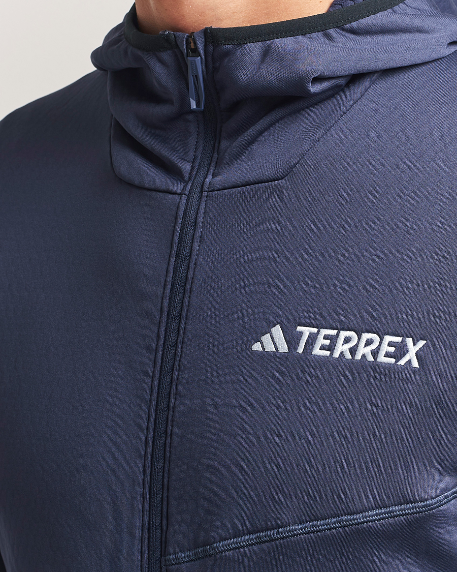 Herre | Gensere | adidas Performance | XPR Lightweight Fleece Hooded Full Zip Navy