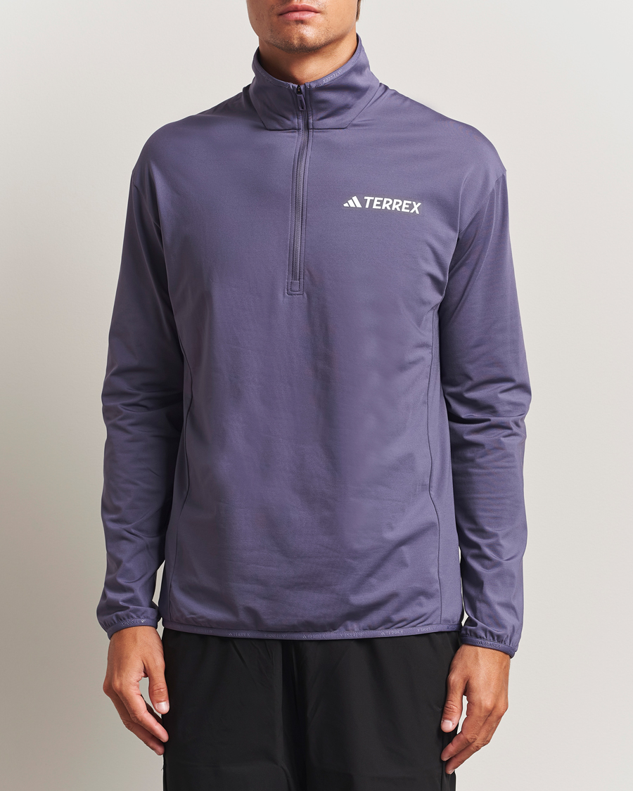 Herre | Gensere | adidas Performance | MT Lightweight Half Zip Navy