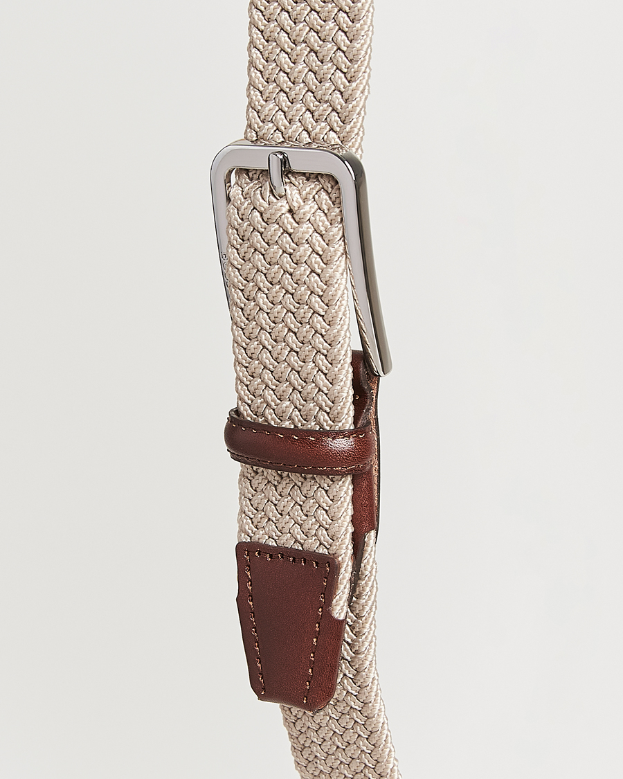Herre | Belter | BOSS BLACK | Clorio Elastic Woven Belt Light Beige