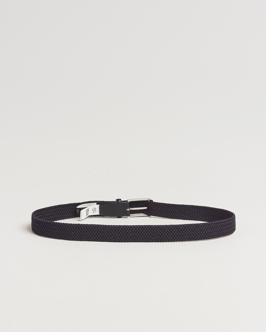 Herre | Belter | BOSS BLACK | Clorio Elastic Woven Belt Navy