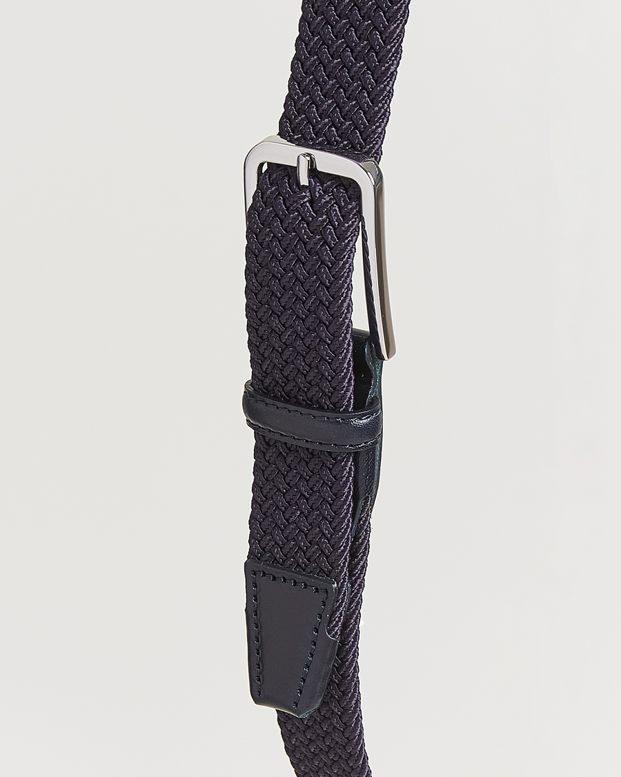 Herre | Belter | BOSS BLACK | Clorio Elastic Woven Belt Navy