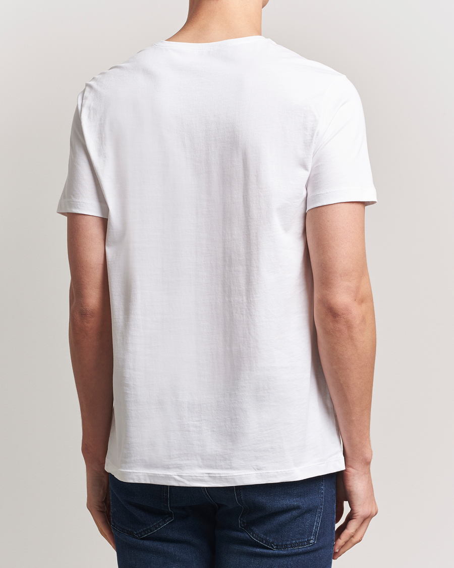 Herre | T-Shirts | BOSS BLACK | 2-Pack Relaxed Fit V-Neck T-Shirt White