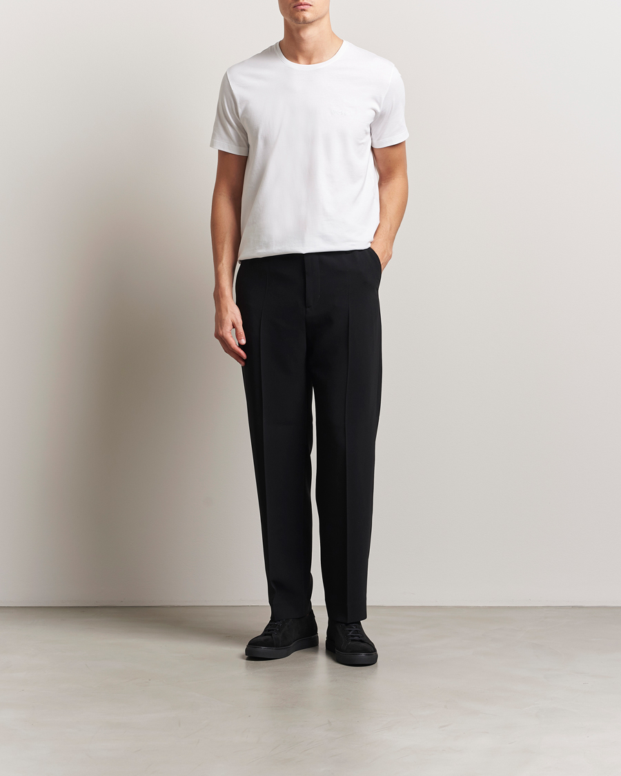 Herre | T-Shirts | BOSS BLACK | 2-Pack Relaxed Fit Crew Neck T-Shirt White