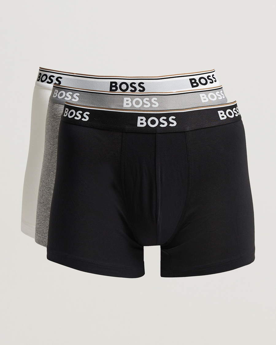 Herre | Undertøy | BOSS BLACK | 3-Pack Boxer Brief White/Grey/Black