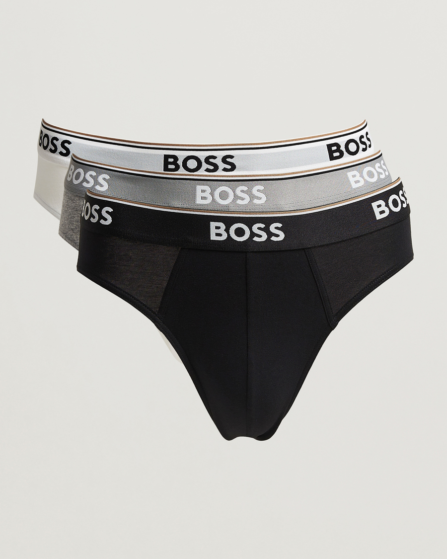 Herre | Undertøy | BOSS BLACK | 3-Pack Brief White/Grey/Black
