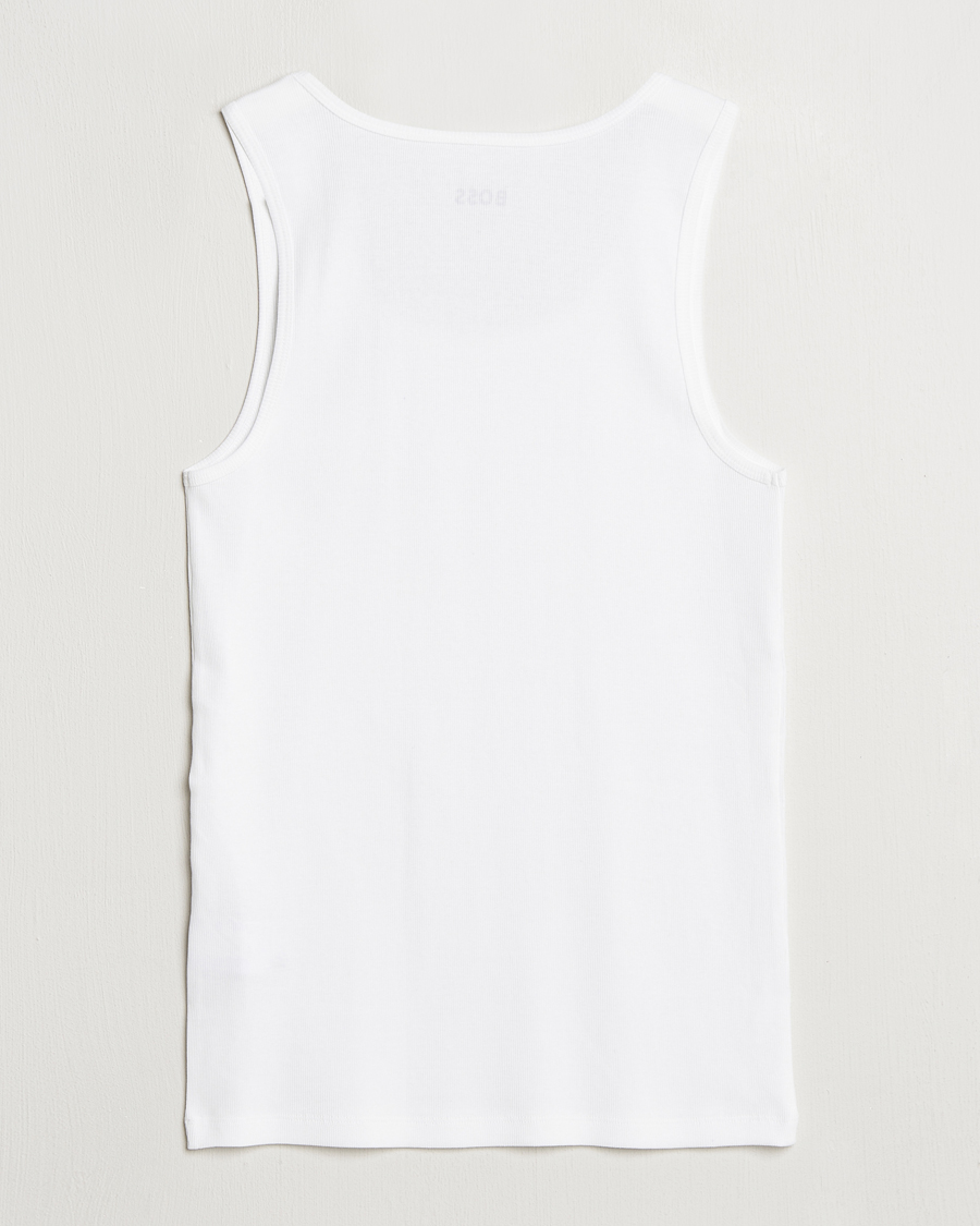 Herre | T-Shirts | BOSS BLACK | 3-Pack Ribbed Tank Top White