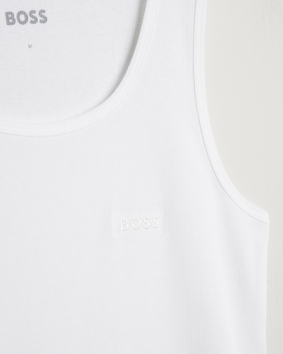 Herre | T-Shirts | BOSS BLACK | 3-Pack Ribbed Tank Top White