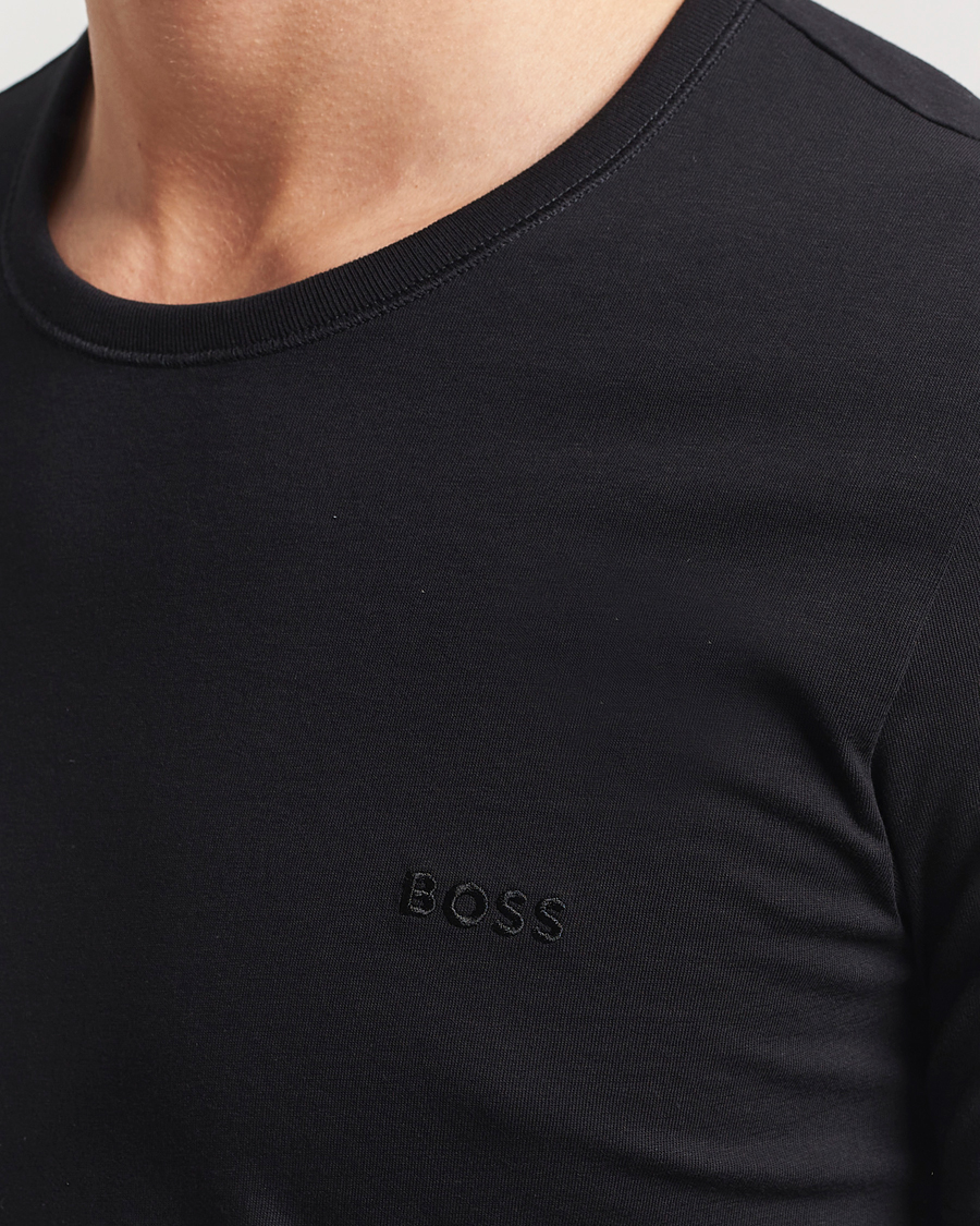 Herre | T-Shirts | BOSS BLACK | 3-Pack Crew Neck T-Shirt Black