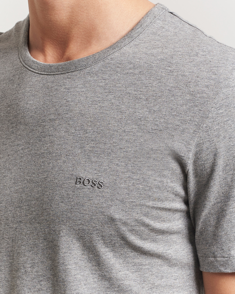 Herre | T-Shirts | BOSS BLACK | 3-Pack Crew Neck T-Shirt White/Grey/Black