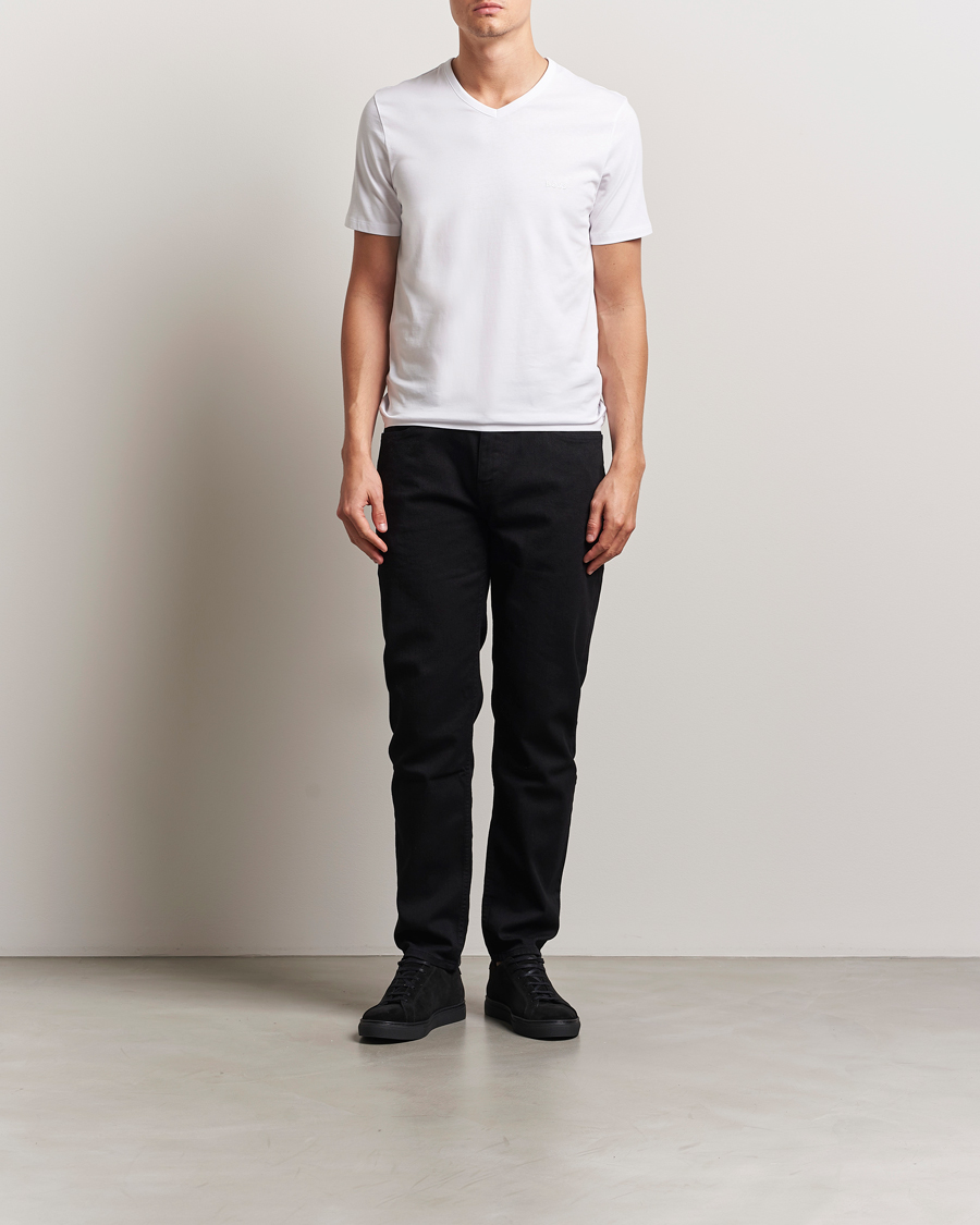 Herre | T-Shirts | BOSS BLACK | 3-Pack V-Neck T-Shirt White