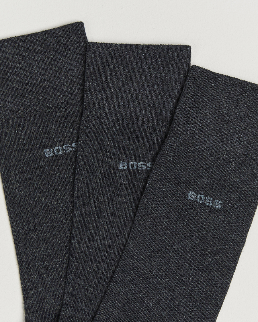 Herre | Undertøy | BOSS BLACK | 3-Pack RS Uni Socks Charcoal
