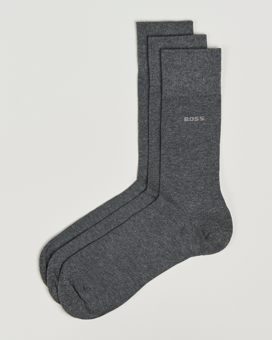 Herre | Undertøy | BOSS BLACK | 3-Pack RS Uni Socks Medium Grey