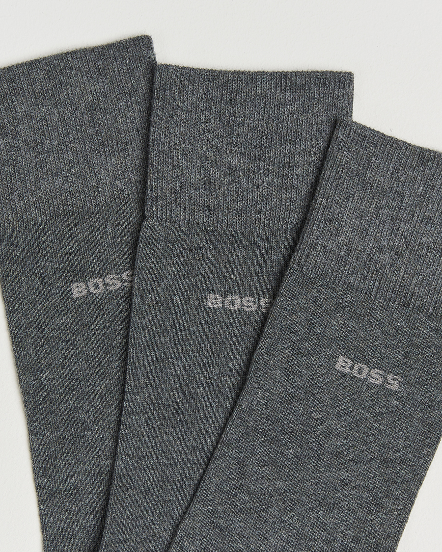 Herre | Undertøy | BOSS BLACK | 3-Pack RS Uni Socks Medium Grey
