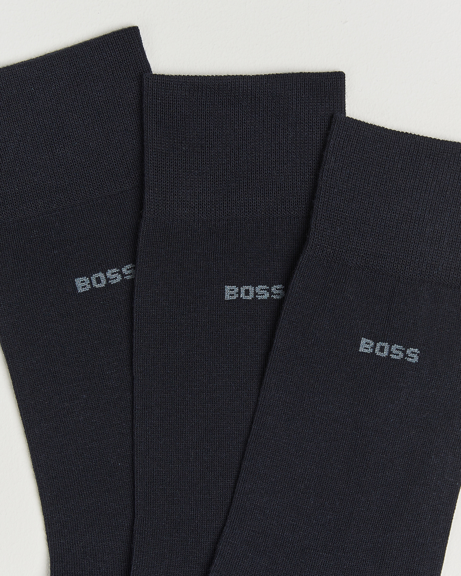 Herre | Undertøy | BOSS BLACK | 3-Pack RS Uni Socks Dark Blue