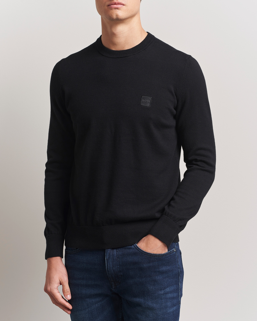 Herre | Gensere | BOSS ORANGE | Kanovano Knitted Sweater Black