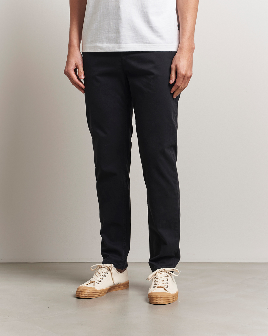 Herre | Bukser | BOSS ORANGE | Tapered Fit Cotton Chinos Black