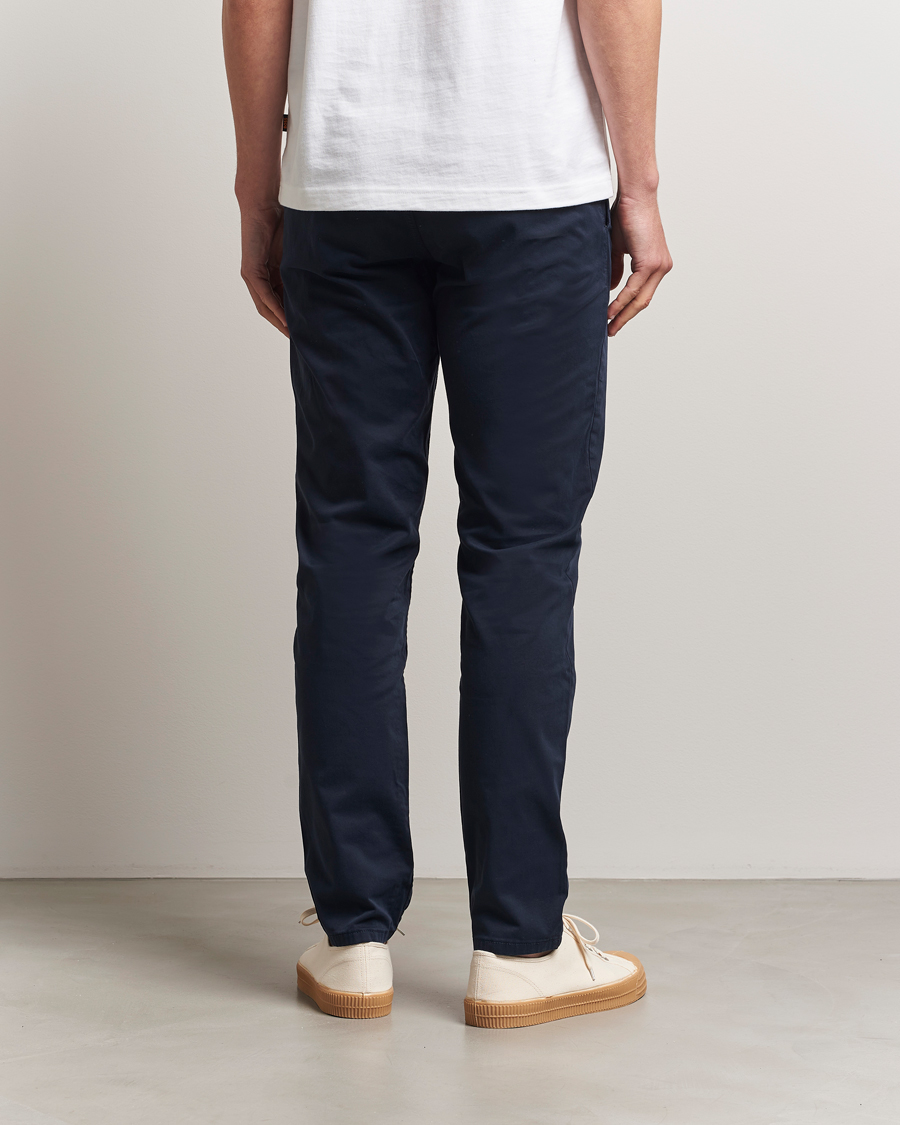 Herre | Bukser | BOSS ORANGE | Tapered Fit Cotton Chinos Dark Blue
