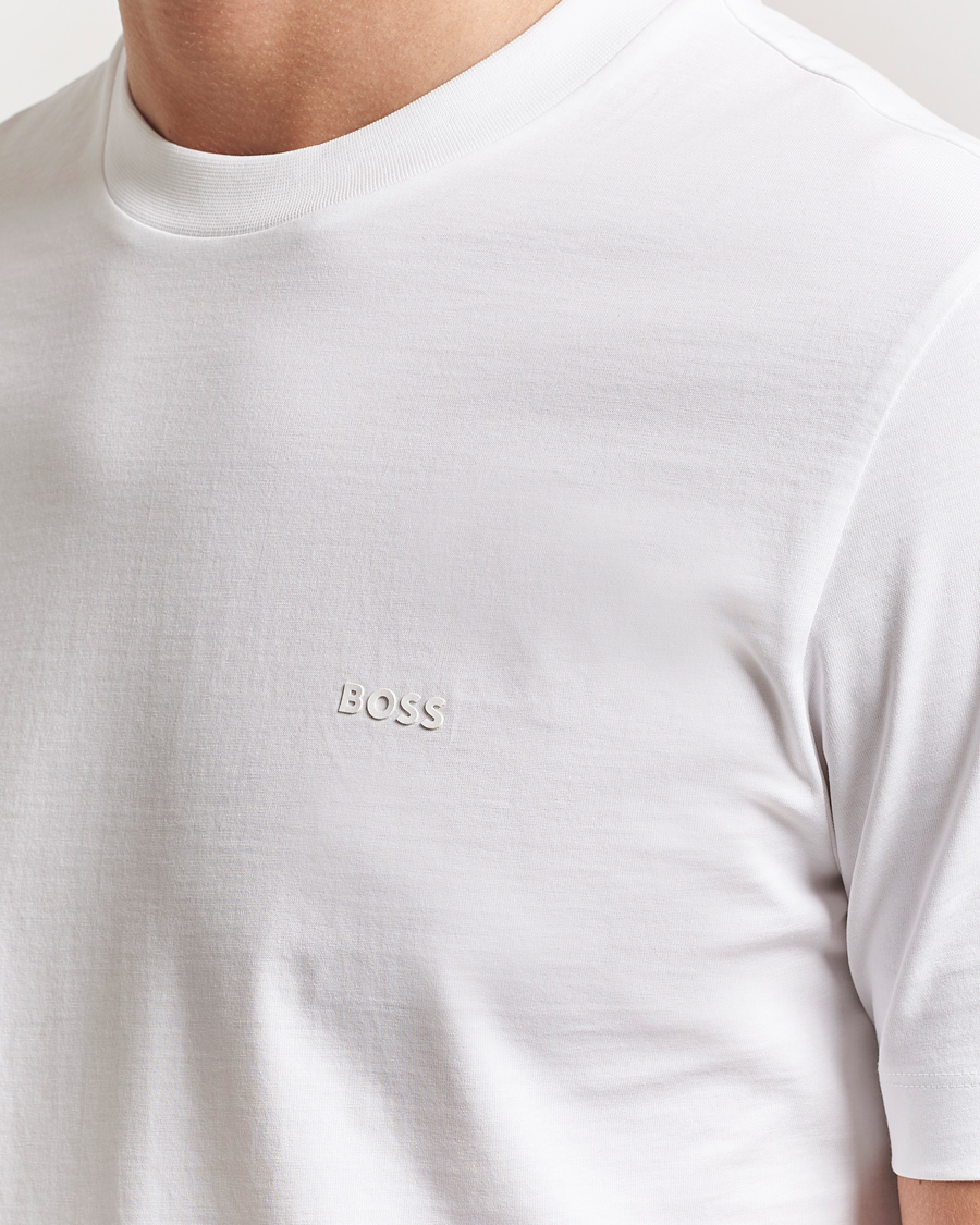 Herre | T-Shirts | BOSS BLACK | Thompson Crew Neck T-Shirt White