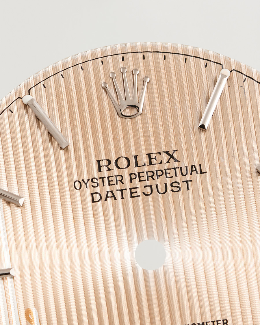 Herre | Pre-owned Tilbehør | Rolex Pre-Owned | Rolex Datejust Tapestry dial 5 ref Damage