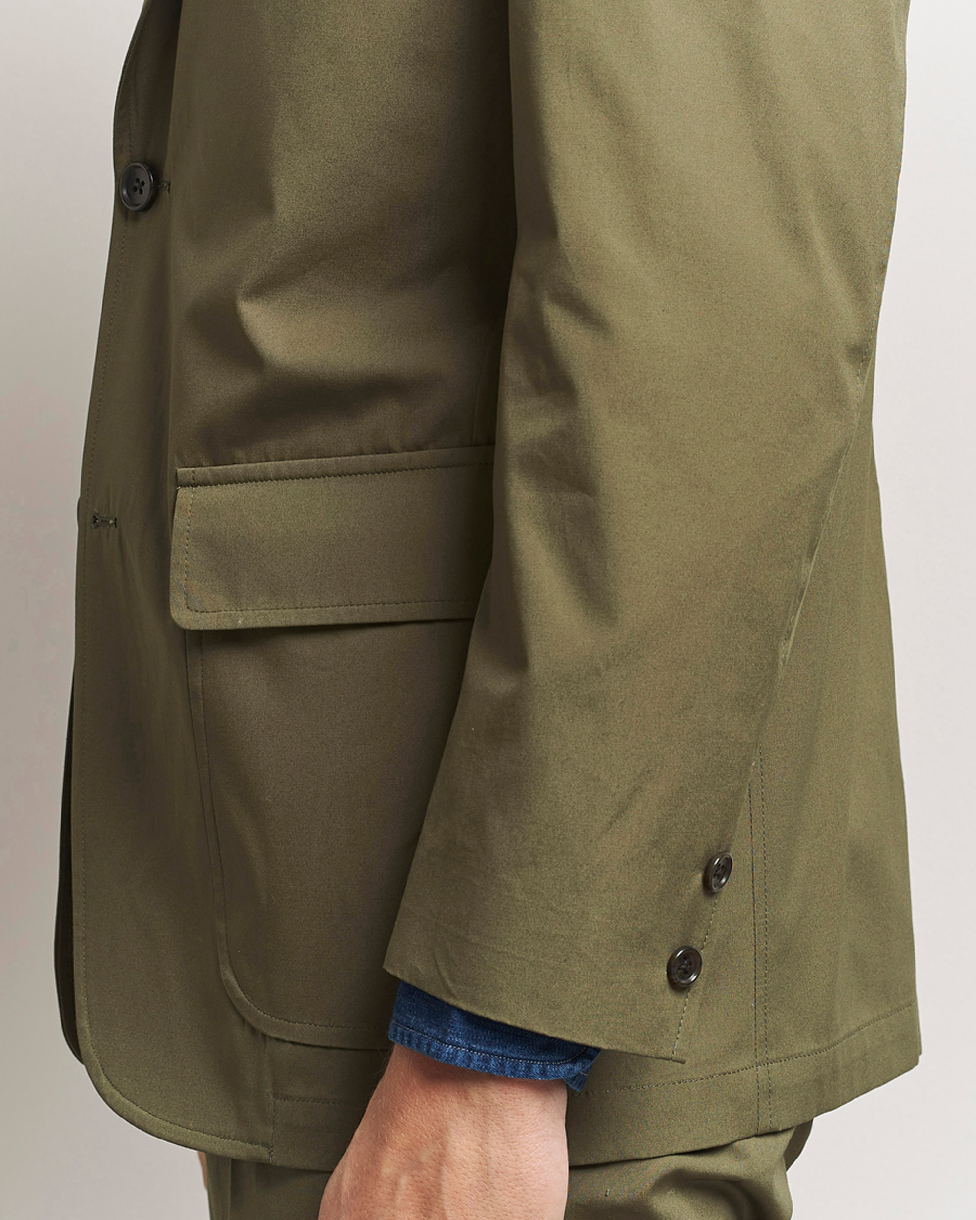 Herre | Dressjakker | Kamakura Shirts | Cotton Ivy Jacket Olive