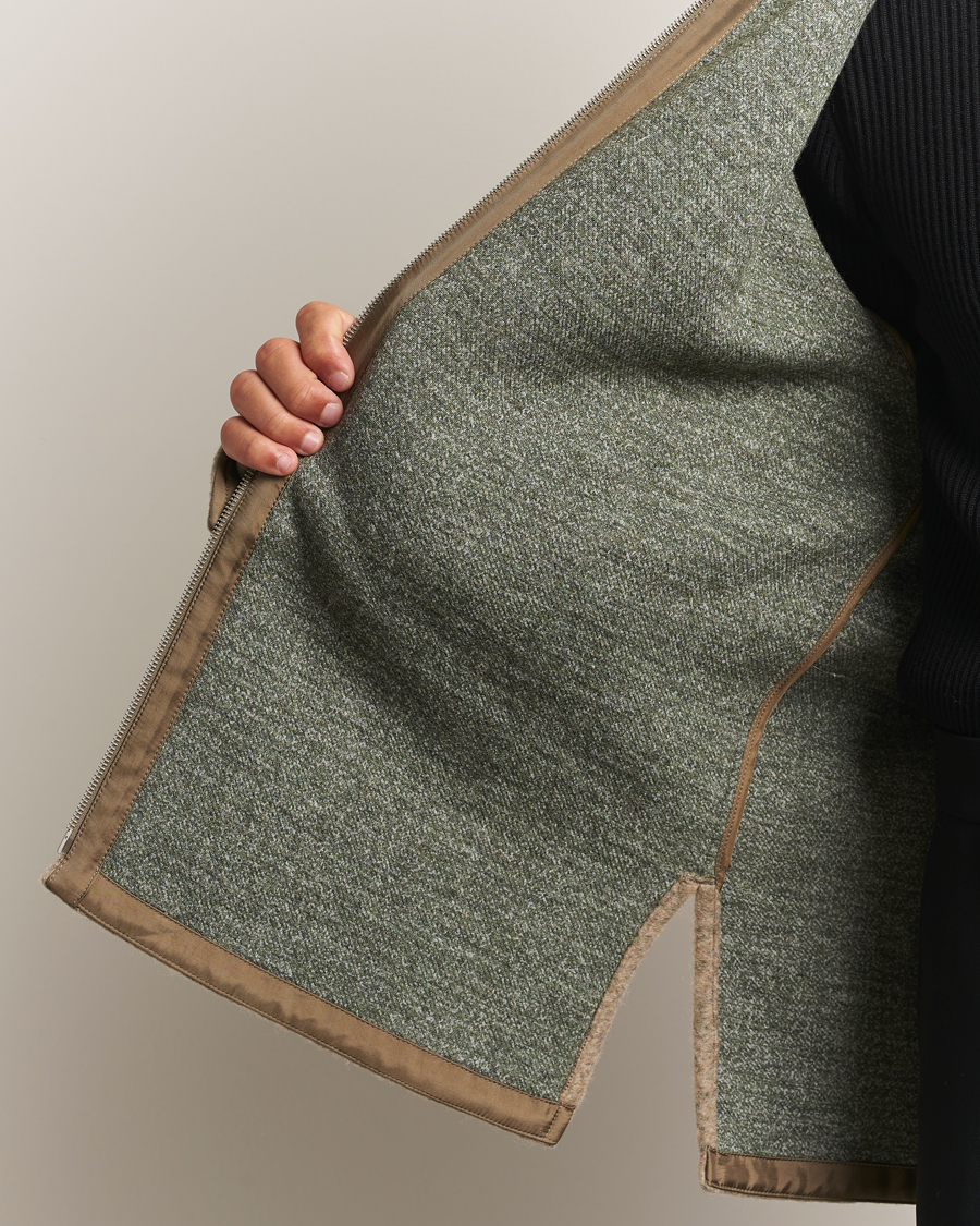 Herre | Jakker | Jil Sander | Felted Wool Shirt Jacket Beige