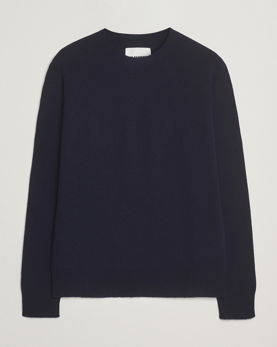 Herre | Gensere | Jil Sander | Wool/Cashmere Round Neck Sweater Navy