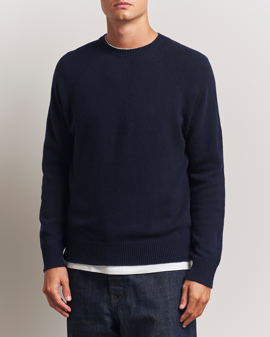Herre | Gensere | Jil Sander | Wool/Cashmere Round Neck Sweater Navy