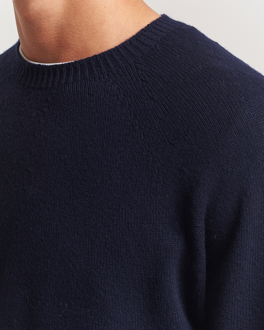 Herre | Gensere | Jil Sander | Wool/Cashmere Round Neck Sweater Navy