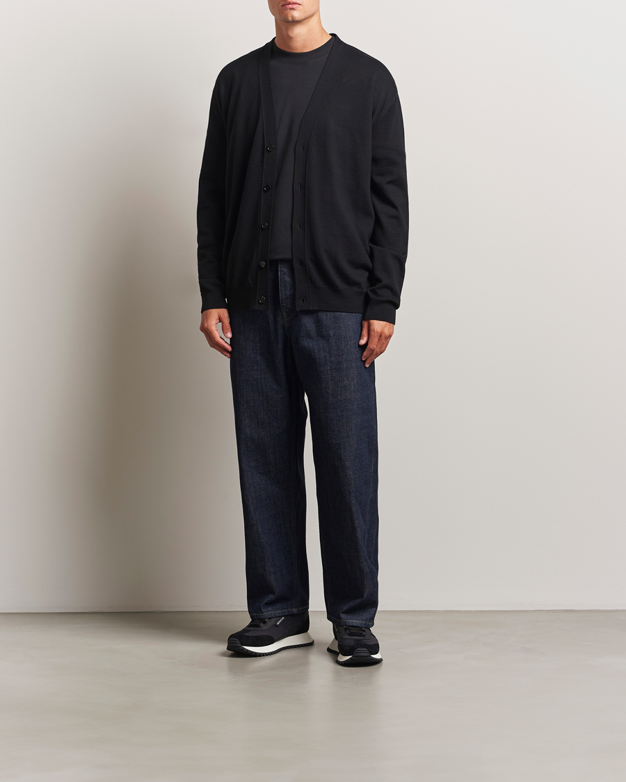 Herre | Gensere | Jil Sander | Superfine Merino Cardigan Black