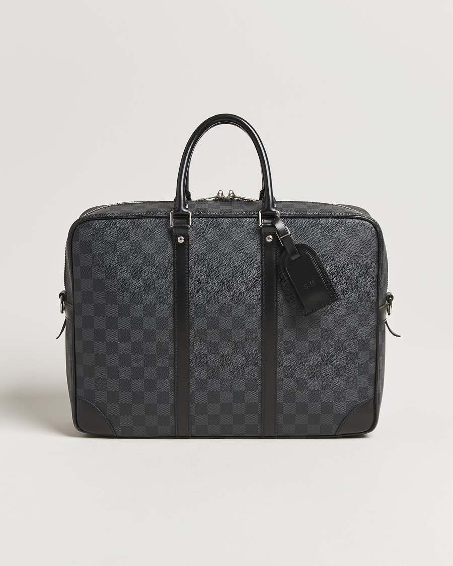 Herre | Pre-Owned & Vintage Bags | Louis Vuitton Pre-Owned | Porte-Documents Voyage Briefcase Damier Graphite