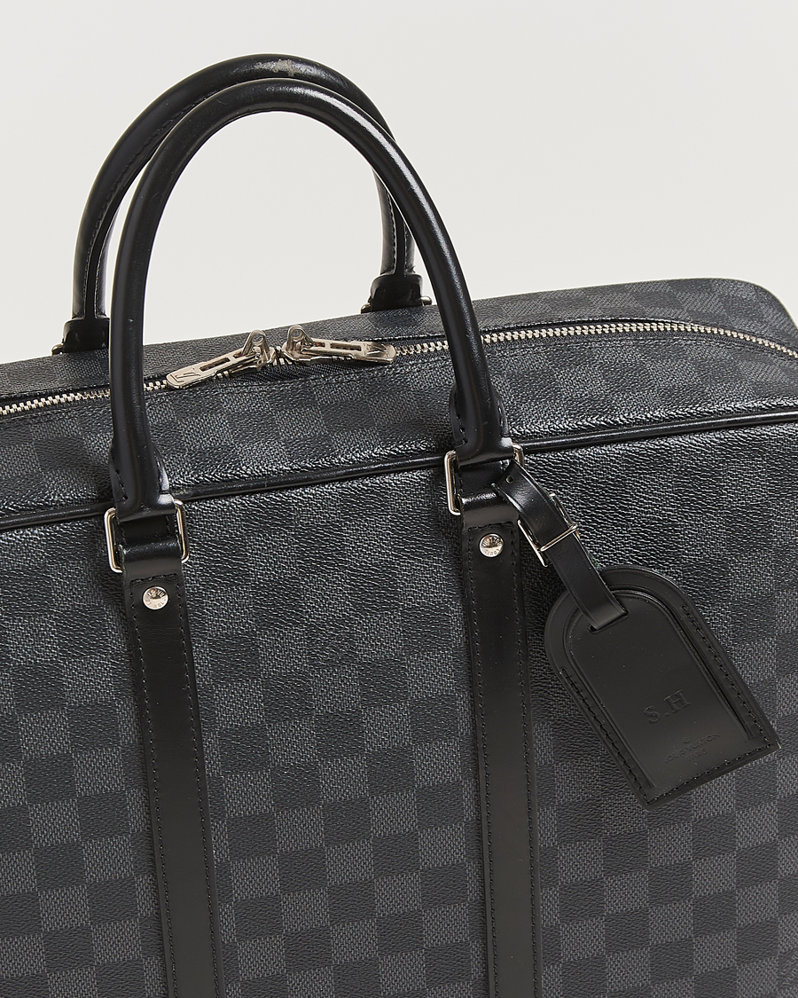 Herre | Pre-Owned & Vintage Bags | Louis Vuitton Pre-Owned | Porte-Documents Voyage Briefcase Damier Graphite