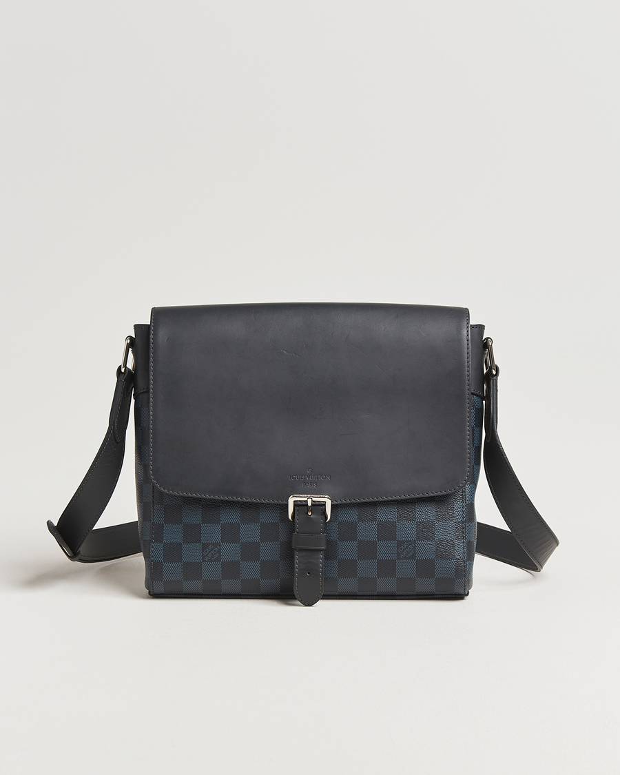 Herre | Pre-Owned & Vintage Bags | Louis Vuitton Pre-Owned | Newport Messenger PM Damier Cobalt
