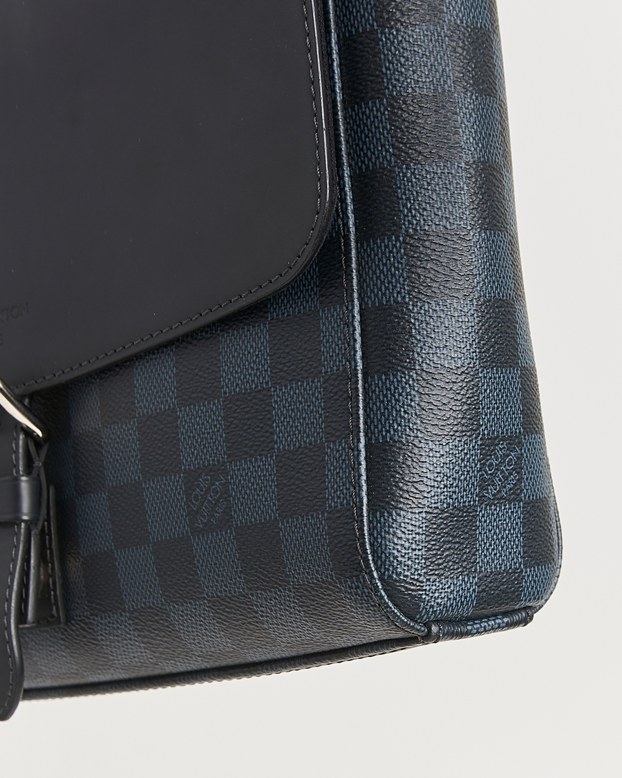 Herre | Pre-Owned & Vintage Bags | Louis Vuitton Pre-Owned | Newport Messenger PM Damier Cobalt