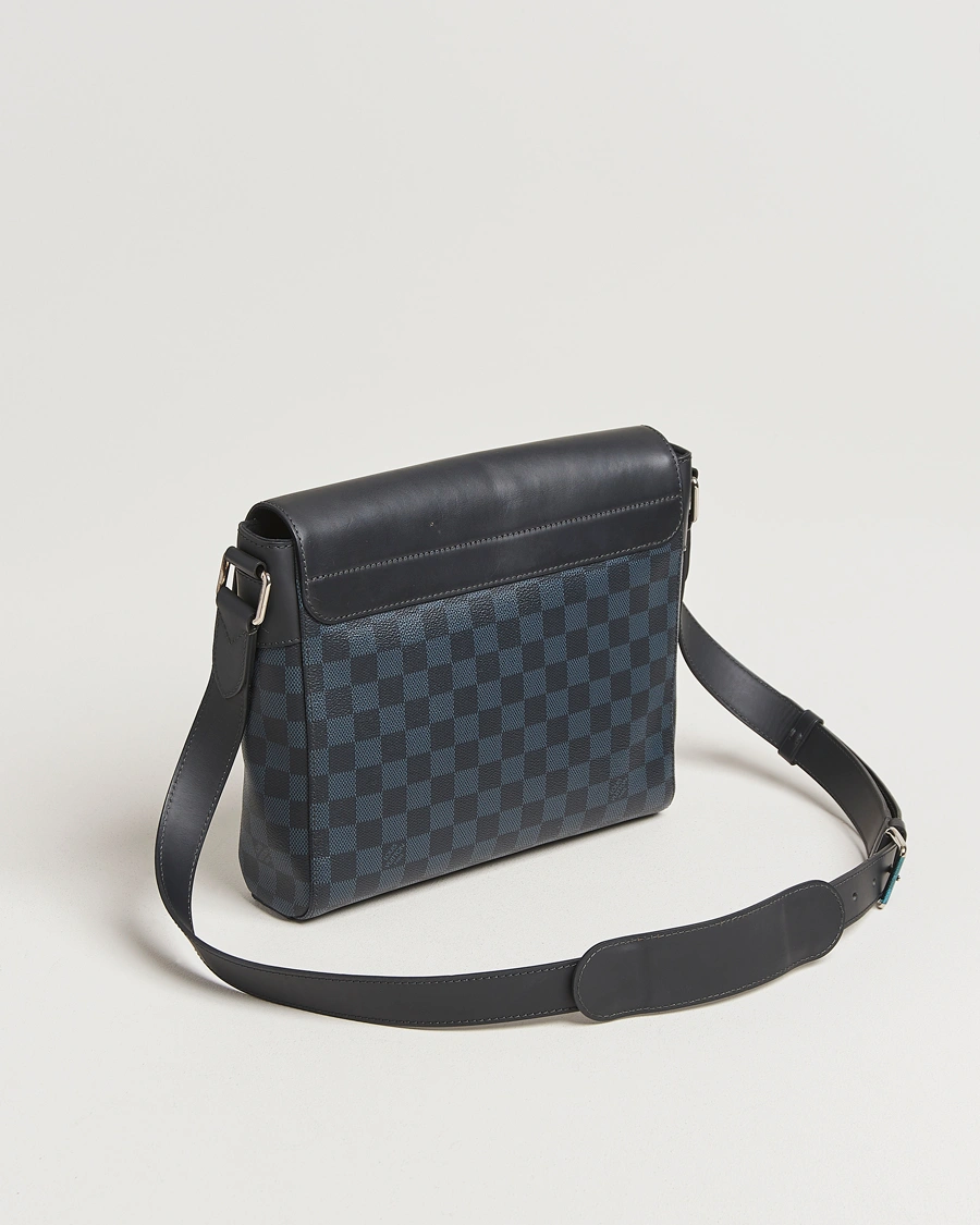 Herre | Pre-Owned & Vintage Bags | Louis Vuitton Pre-Owned | Newport Messenger PM Damier Cobalt