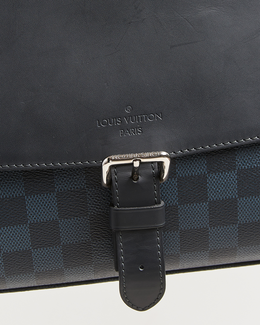 Herre | Pre-Owned & Vintage Bags | Louis Vuitton Pre-Owned | Newport Messenger PM Damier Cobalt