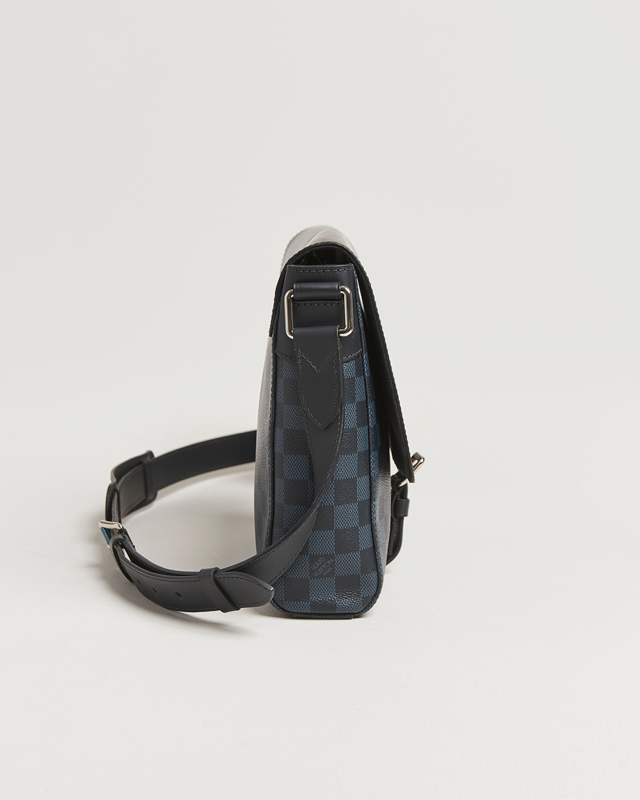 Herre | Pre-Owned & Vintage Bags | Louis Vuitton Pre-Owned | Newport Messenger PM Damier Cobalt