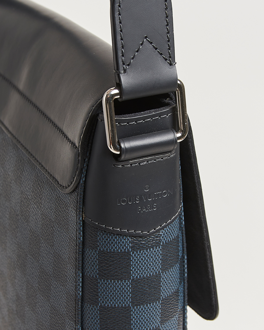 Herre | Pre-Owned & Vintage Bags | Louis Vuitton Pre-Owned | Newport Messenger PM Damier Cobalt