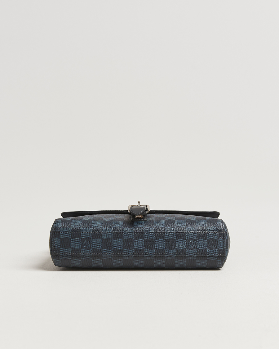 Herre | Pre-Owned & Vintage Bags | Louis Vuitton Pre-Owned | Newport Messenger PM Damier Cobalt