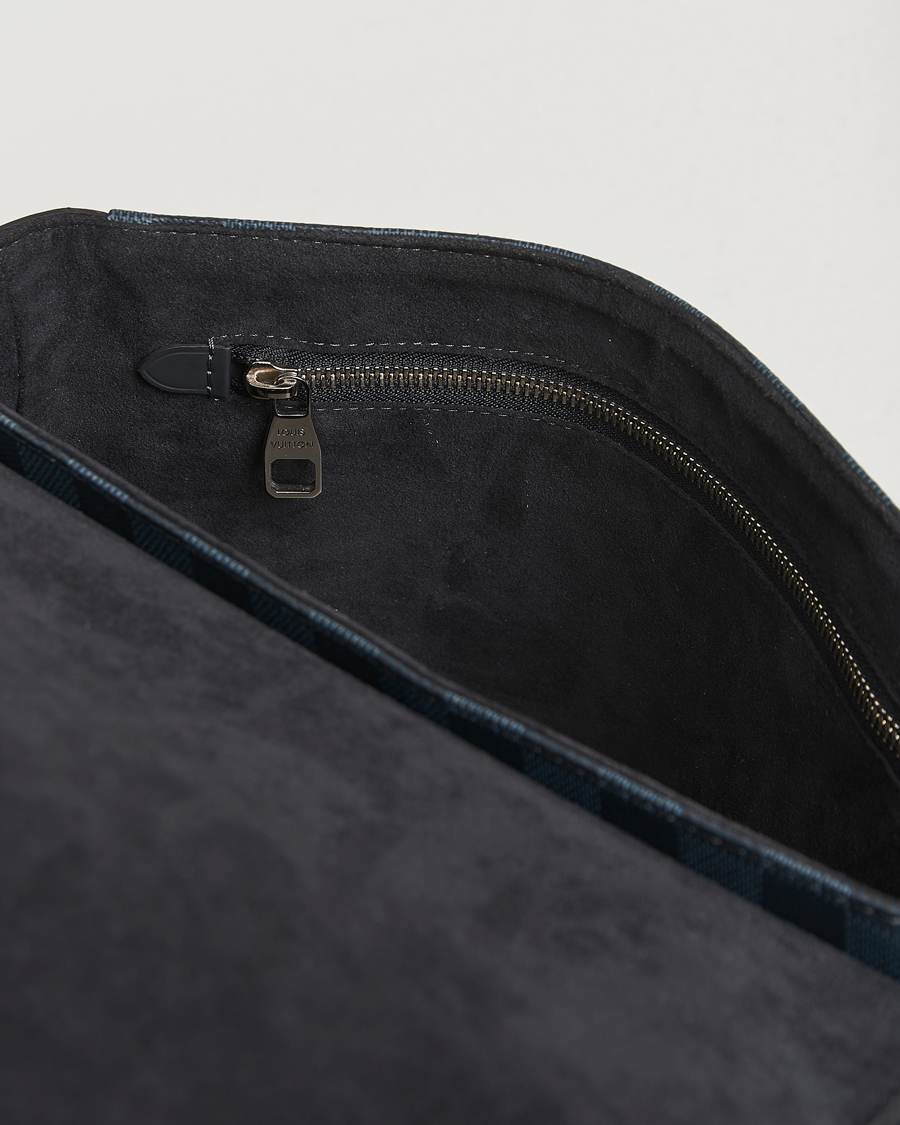 Herre | Pre-Owned & Vintage Bags | Louis Vuitton Pre-Owned | Newport Messenger PM Damier Cobalt