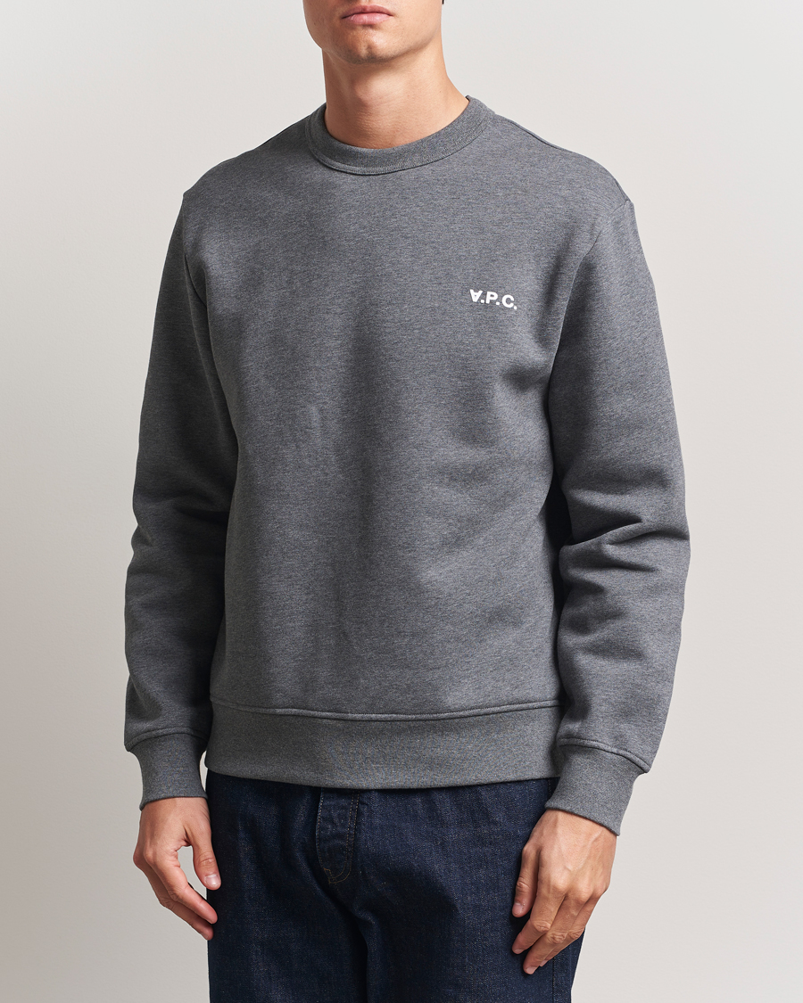 Herre | Gensere | A.P.C. | Boxy Fit Petit VPC Sweatshirt Anthracite/White