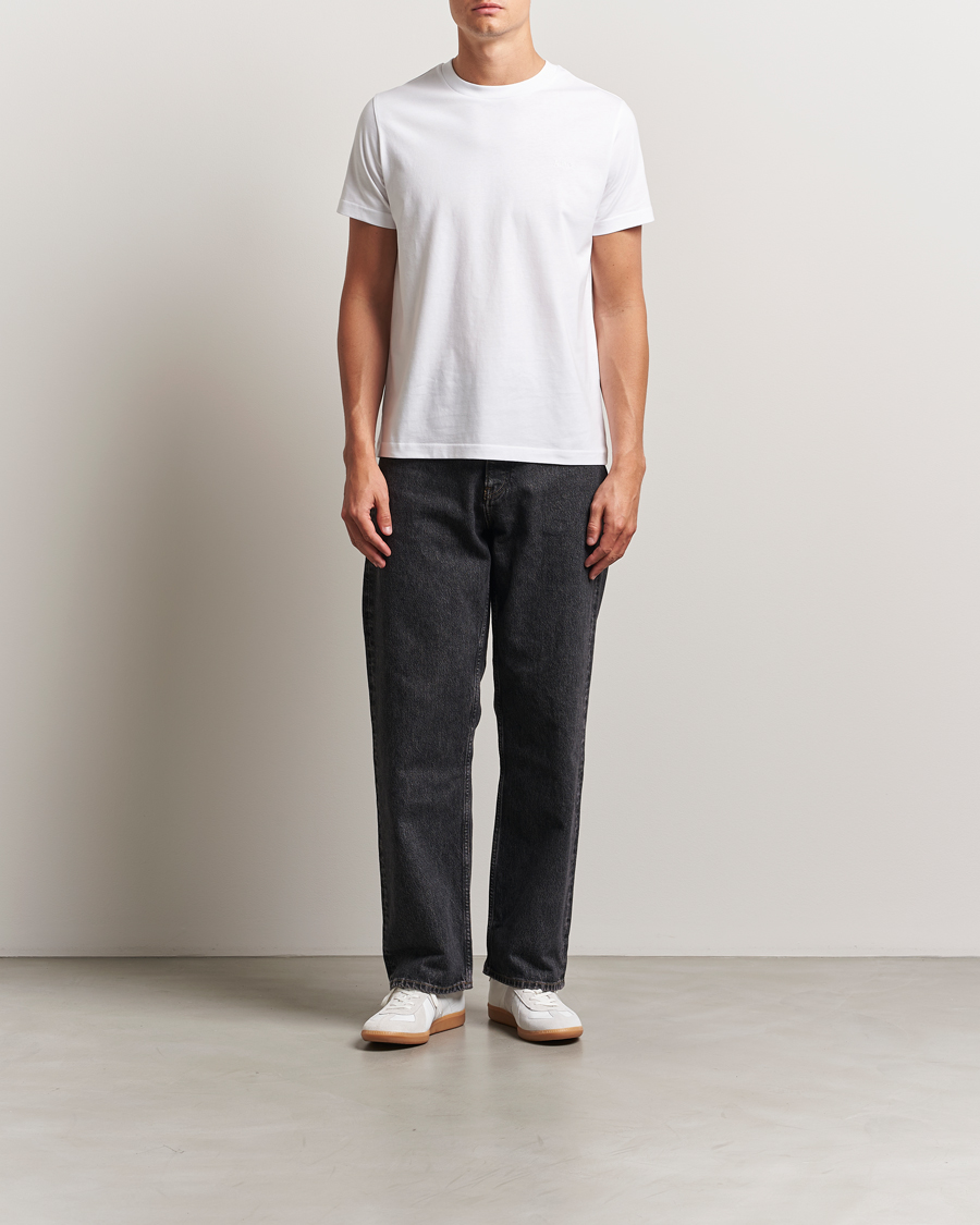 Herre | T-Shirts | A.P.C. | Embroidered APC T-Shirt White
