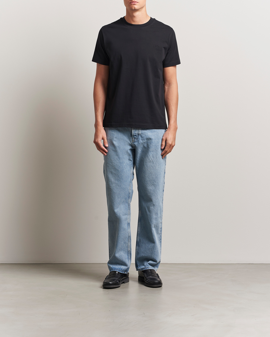 Herre | T-Shirts | A.P.C. | Embroidered APC T-Shirt Black