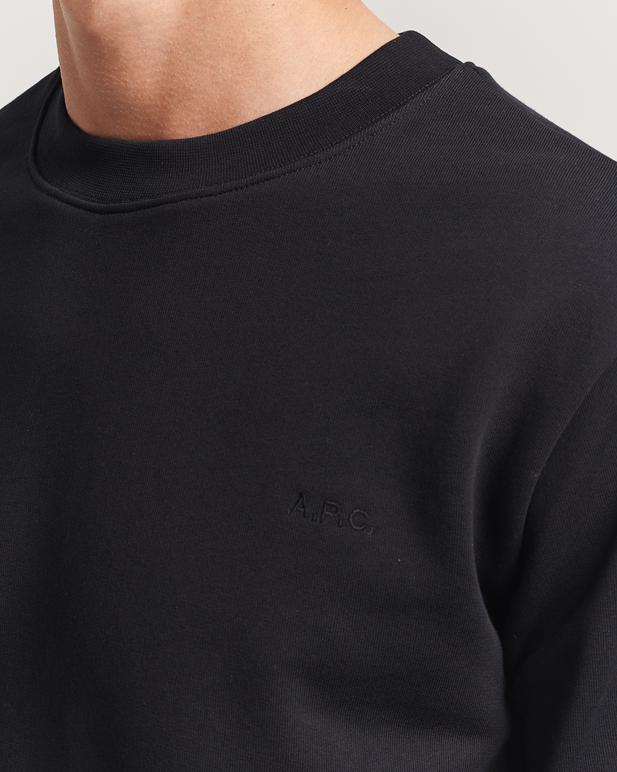 Herre | Gensere | A.P.C. | Embroidered APC Sweatshirt Black