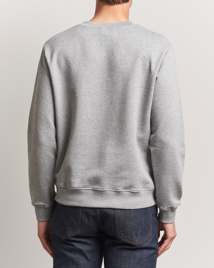 Herre | Gensere | A.P.C. | Embroidered APC Sweatshirt Heather Grey