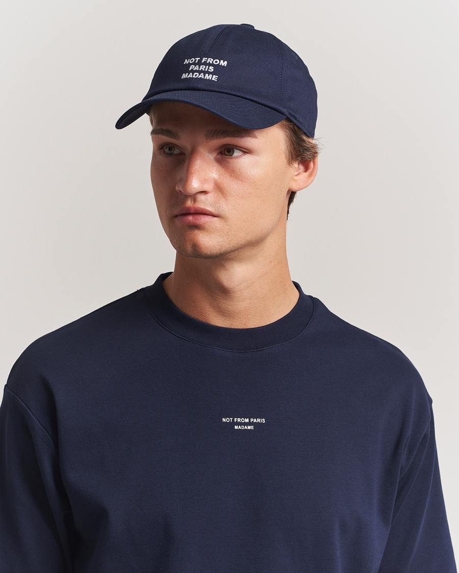 Herre | Hatter og capser | Drôle de Monsieur | Slogan Baseball Cap Navy